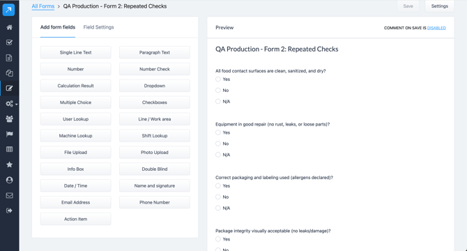 Weever Process - Generic Form Builder