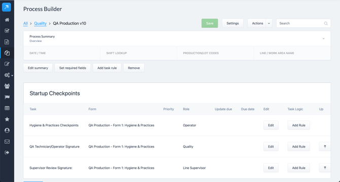 Weever Process - Process Builder